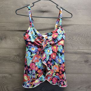 Ocean Avenue Tankini Swim Top Womens Size Medium *fits small*